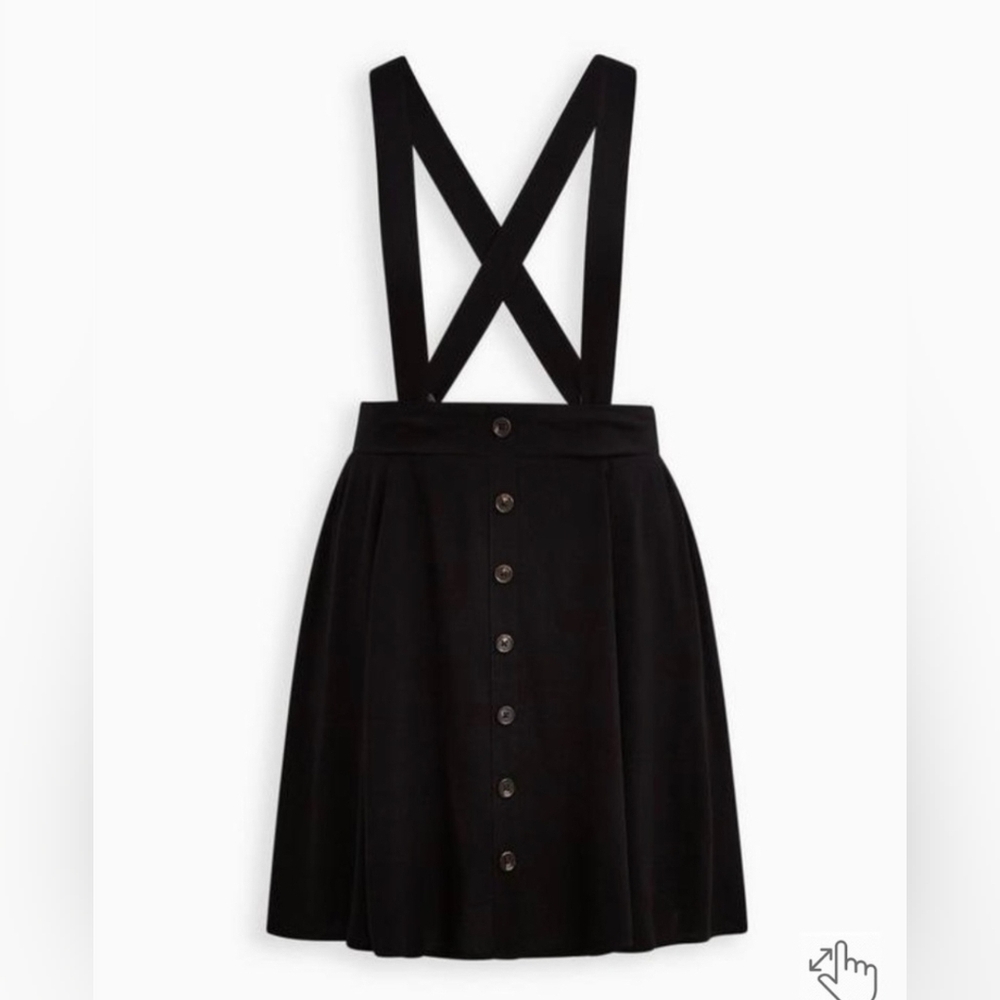 Torrid Mini Challis Skirtall in Black (Pre-Owned)